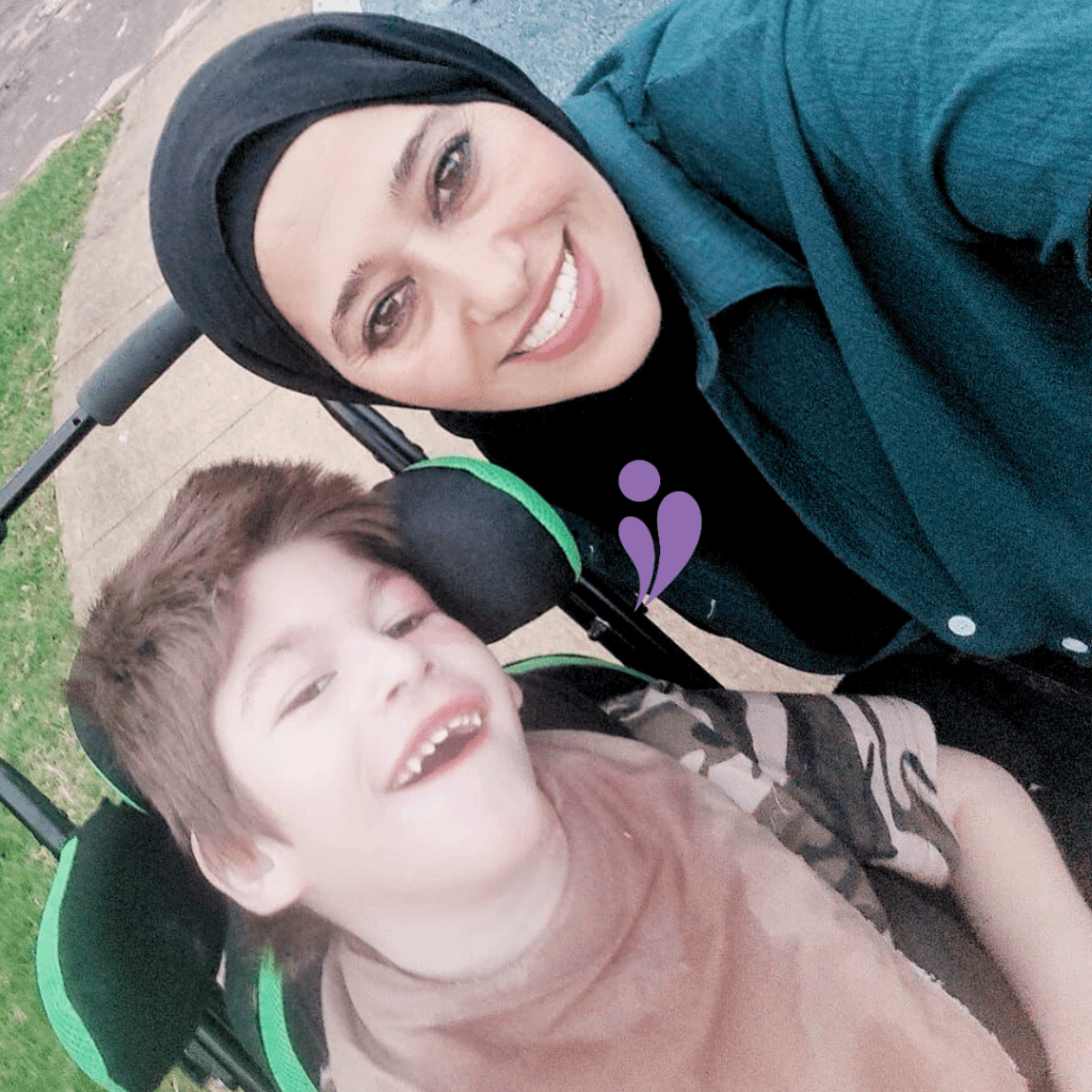 support worker with participant