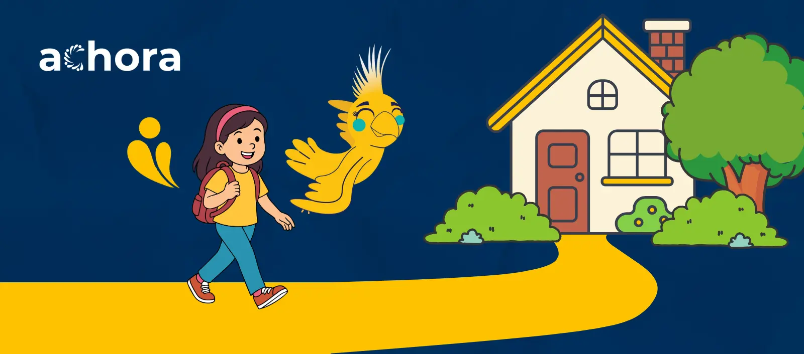 Cora helping a cora walk into her accessible home