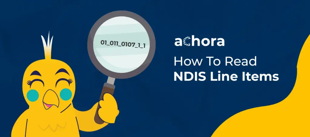 Cora teaching ndis participants how to read line items in their plan